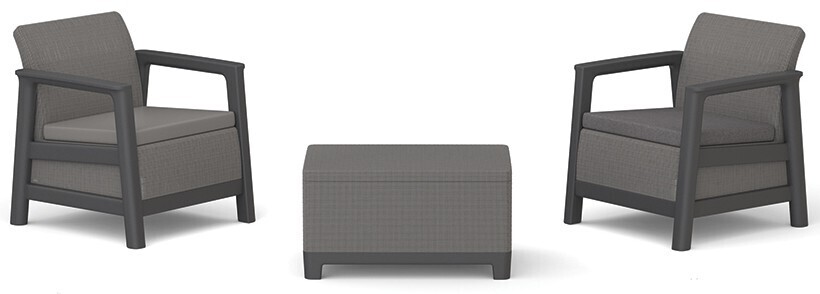 KETER SCANDI LINEA BALCONY - Mountain Grey/Grafit